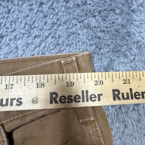 Vintage Carhartt Capenter Pants Men 40x36 Brown Utility Canvas Work Dungaree Fit - Picture 12 of 16